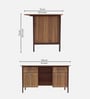 Passion Executive Desk in Leon Teak Finish