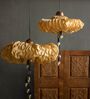 Passion Flower (Medium) Wood & Banana Fibre Pendant Hanging Light