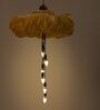 Passion Flower (Medium) Wood & Banana Fibre Pendant Hanging Light
