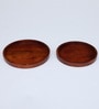 Passion Mahogany Wood (Set of 2) Serving Tray