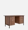 Passion Executive Desk in Leon Teak Finish