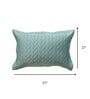 Pastel Aqua 100% Cotton 300TC Solid Set of 2 Pillow Covers (Quilted)