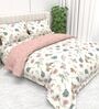 Pastel Blooms 4-Piece Combo Of Double Bed AC Comforter & Bedsheet Set