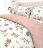 Pastel Blooms 4-Piece Combo Of Double Bed AC Comforter & Bedsheet Set