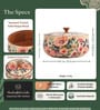 Pastel Flora Multicolour Wooden Roti Box