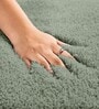 Pastel Green Solid Microfiber 4 X 6 Feet Tufted Carpet