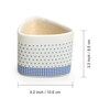 Pastel Polka (Set Of 2) Ceramic Table Planter Pot