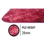 Pastel Red Microfiber 18x30 Inches Super Soft Bath Mat