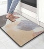 Pastels Abstract Microfibre 30x18 Inches Anti Skid Door Mat