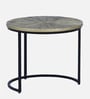 Pastorius Solid Wood Nest Of Tables In Black Finish