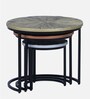 Pastorius Solid Wood Nest Of Tables In Black Finish