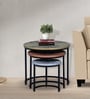 Pastorius Solid Wood Nest Of Tables In Black Finish
