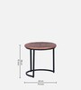 Pastorius Solid Wood Nest Of Tables In Black Finish