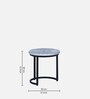 Pastorius Solid Wood Nest Of Tables In Black Finish