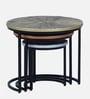 Pastorius Solid Wood Nest Of Tables In Black Finish