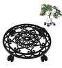 Patio Black Metal Plant Stand