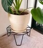 Patio Black Metal Plant Stand