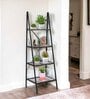 Patio Set of 2 Black Metal Plant Stand