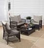 Bologna Wicker Table and Chair Set in Brown & Beige with Sofa & 2 Chairs