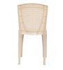 Outdoor Plastic Table and Chair Set in Beige with 4 Chairs