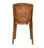 Outdoor Plastic Table and Chair Set in Sandal wood Colour
