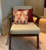 Patola And Red Printed Silk Blend Ikat 16 X 16 Inches Cushion Cover Patola And Red Printed Silk Blend Ikat 16 X 16 Inches Cushion Cover