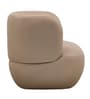 Patrica Lounger Chair In Chalk Mink Leather Fabric