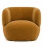 Patrica Lounger Chair With Upholstery Fabric In Orange Colour