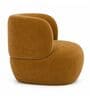 Patrica Lounger Chair With Upholstery Fabric In Orange Colour