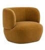 Patrica Lounger Chair With Upholstery Fabric In Orange Colour