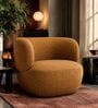 Patrica Lounger Chair With Upholstery Fabric In Orange Colour