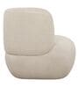Patrica Lounger Chair With Upholstery Fabric In White Colour