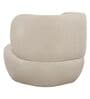 Patrica Lounger Chair With Upholstery Fabric In White Colour