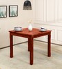 Patron Sheesham Wood 4 Seater Dining Table In Honey Oak Finish