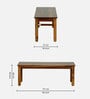 Patron Sheesham Wood Bench In Provincial Teak Finish