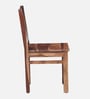 Patron Sheesham Wood Dining Chair In Rustic Teak Finish (Set Of 2)