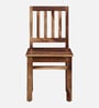 Patron Sheesham Wood Dining Chair In Rustic Teak Finish (Set Of 2)