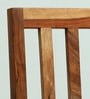 Patron Sheesham Wood Dining Chairs In Rustic Teak Finish (Set Of 2)