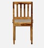 Patron Sheesham Wood Dining Chairs In Rustic Teak Finish (Set Of 2)