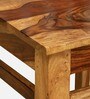 Patron Sheesham Wood Dining Chairs In Rustic Teak Finish (Set Of 2)