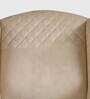 Patrona Fabric Wing Chair in Beige Colour