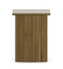 Paula Bed Side Table In Natural Teak Finish