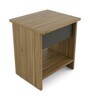 Paula Bed Side Table In Natural Teak Finish