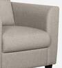 Paula Fabric 1 Seater Sofa in Beige Colour