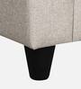 Paula Fabric 1 Seater Sofa in Beige Colour