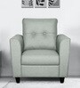 Paula Fabric 1 Seater Sofa in Grey Colour