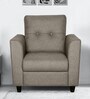 Paula Single Seater Sofa in Dark Brown Colour