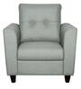 Paula Fabric 1 Seater Sofa in Grey Colour