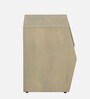Paulina Solid Wood Bedside Table In Gold Wash Finish With Drawer