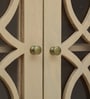 Paulina Solid Wood Book Case In Gold Wash Finish
